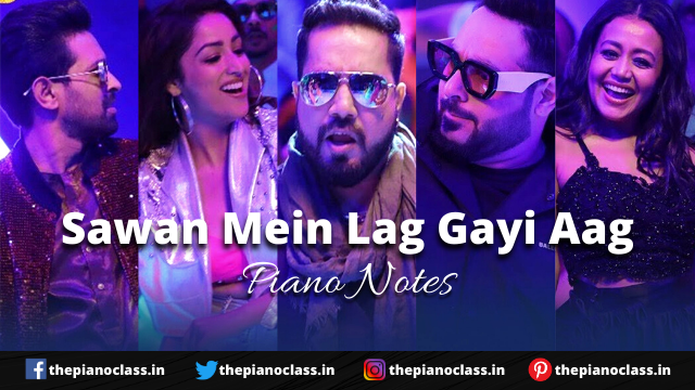 Sawan Mein Lag Gayi Aag Piano Notes - Ginny Weds Sunny