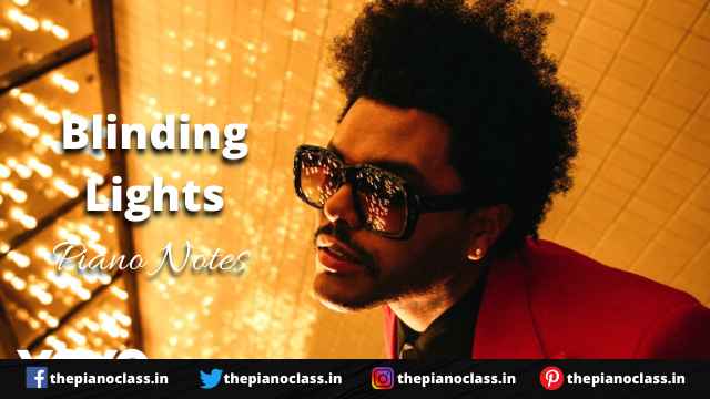 Blinding Lights Piano Notes - The Weeknd
