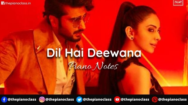 Dil Hai Deewana Piano Notes - Darshan Raval