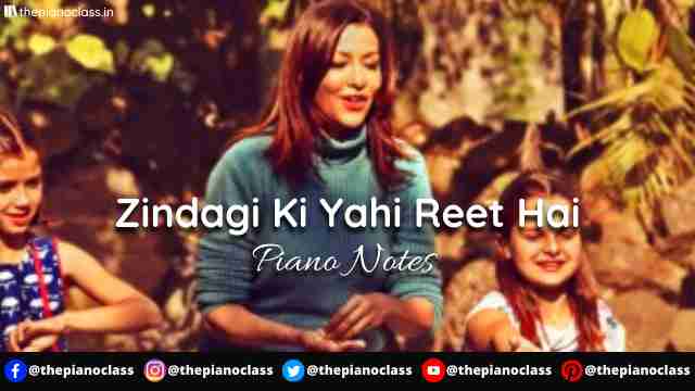 Zindagi Ki Yahi Reet Hai Piano Notes - Koi Jaane Na
